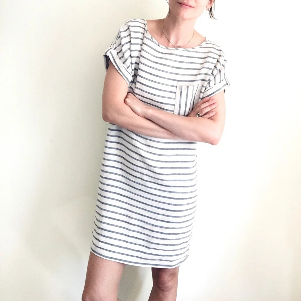 100% linen sack dress - Picture 1 of 16